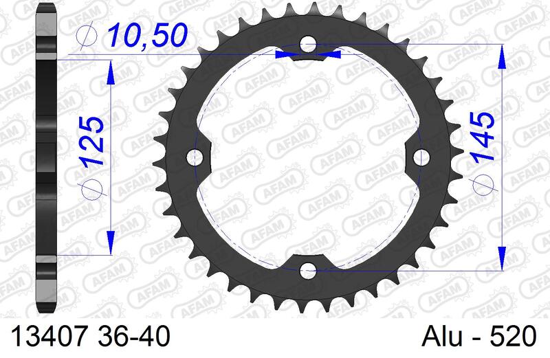 AFAM Alu Standard-Kettenrad – 520