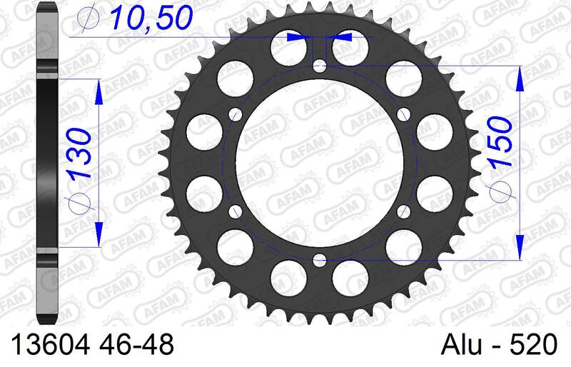 AFAM Alu Standard-Kettenrad – 520