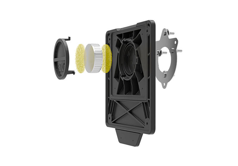 RACETECH Kennzeichenhalter mit Tag-halter - schwarz