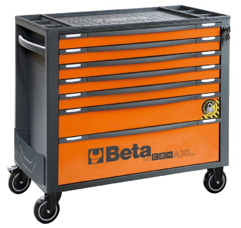 BETA XL-Werkzeugwagen mit 7 Schubladen und 418-teiligem Werkzeugsortiment