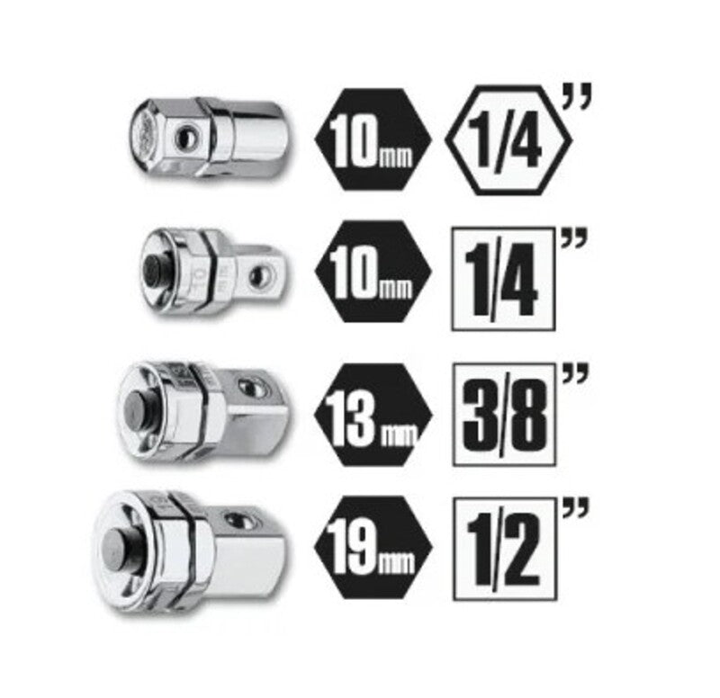 BETA 123/K4 Ratschenadapter-Satz, 4-teilig