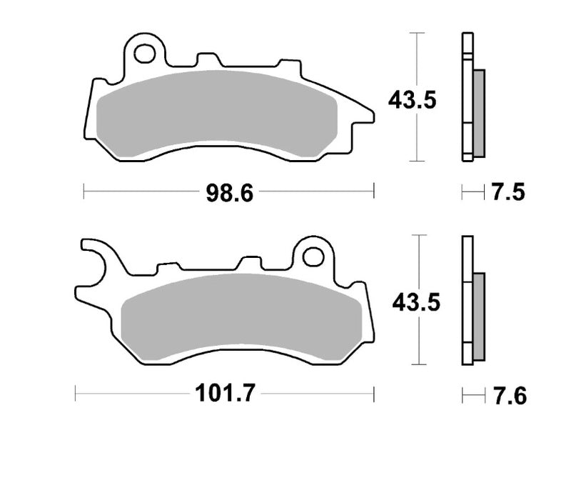 BREMBO Scooter Sintermetall Bremsbeläge - 07118XS