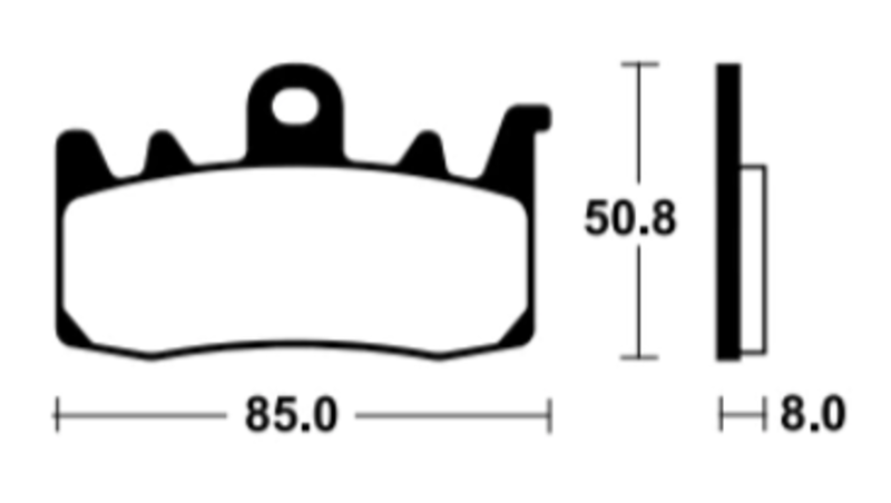 TECNIUM Racing Sintermetall Bremsbeläge - MTR400