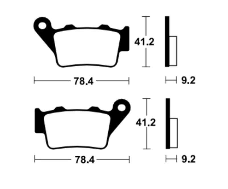 TECNIUM Maxi Scooter Sintermetall Bremsbeläge - MSS175