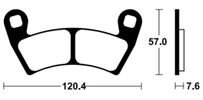 TECNIUM MX/ATV Sintermetall-Bremsbeläge - MO4397