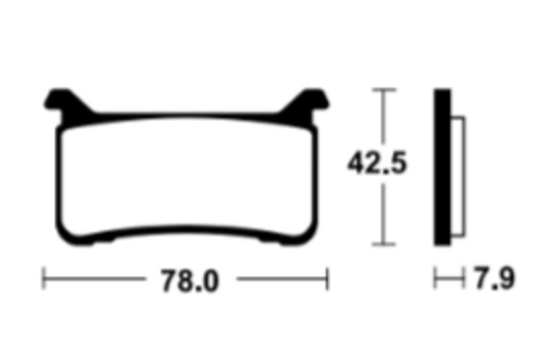 TECNIUM Racing Sintermetall Carbon Bremsbeläge - MCR447