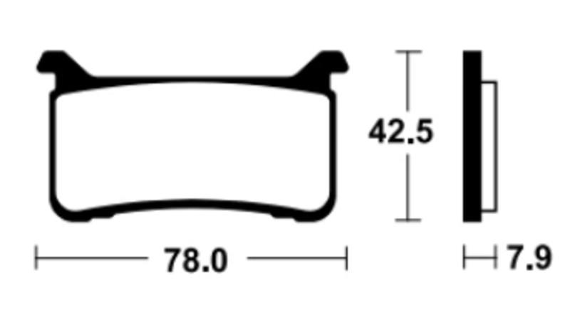 TECNIUM Proffesional Racing Bremsbeläge Sintermetall - MSR447