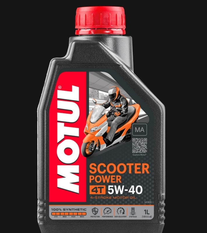 MOTUL Öl-Kit Scooter Power 5W-40 12 x 1L