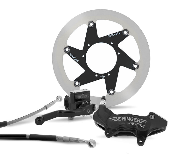BERINGER Top Race Bremsenkit Rad 16.5" Bremssattel Aerotec® axial 6 Kolben schwarz