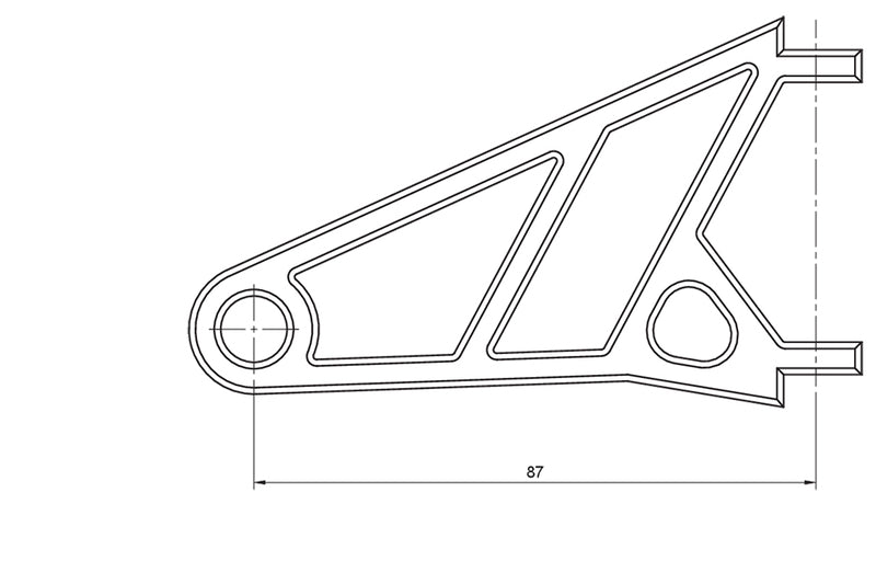 HIGHSIDER CNC Lampenhalter Set für 42-43 mm