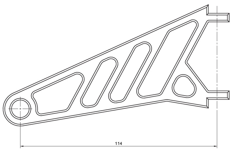 HIGHSIDER Lampenhalter Set lang für 47-49-50-52-54 mm