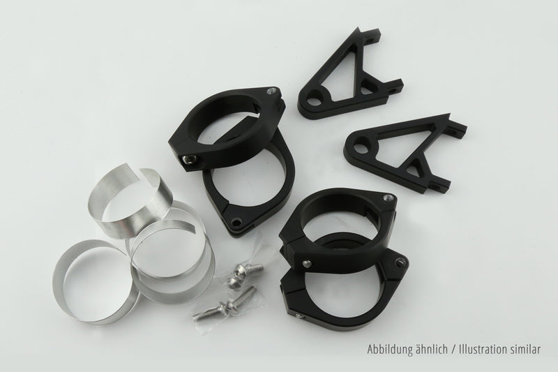 HIGHSIDER Lampenhalter Set XS für 47-54 mm Ø, schwarz