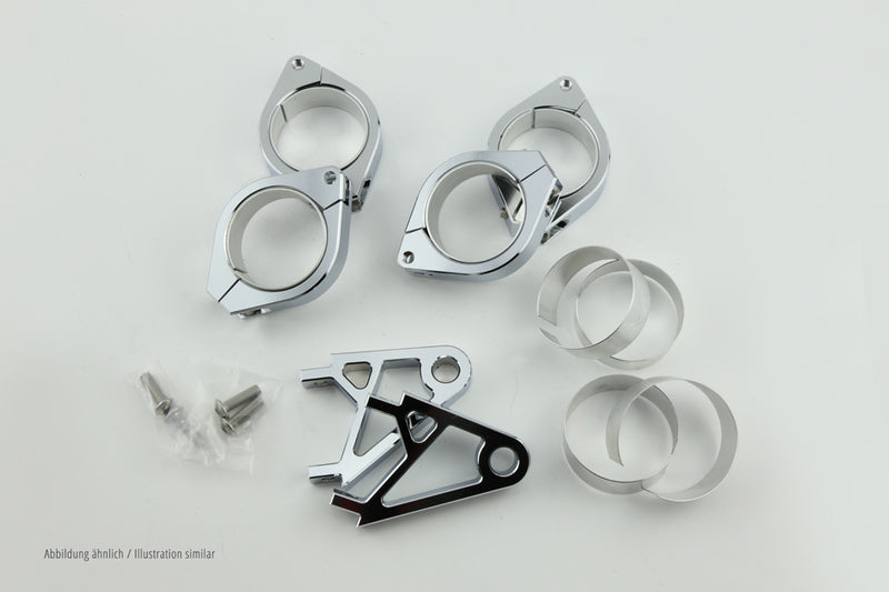 HIGHSIDER Lampenhalter Set XS für 42-43 mm Ø, chrom