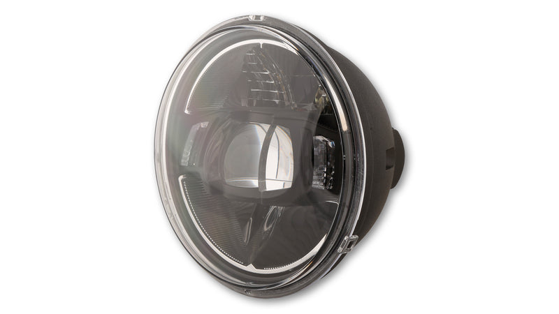 HIGHSIDER pro 5 3/4 Zoll LED-Scheinwerfereinsatz TYPE 10,rauchgrauer Reflektor, mit Standlicht
