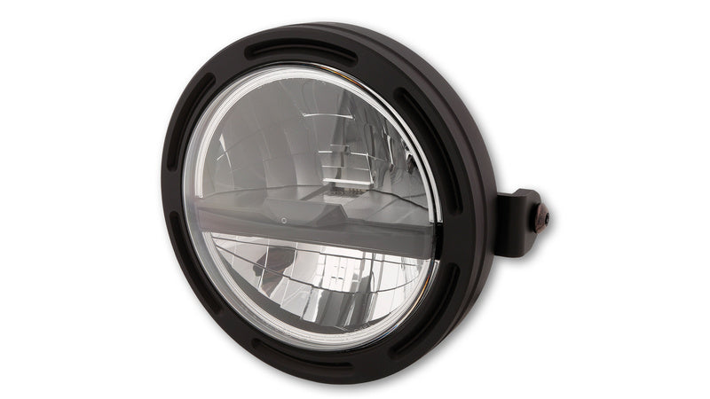 HIGHSIDER pro 5 3/4 Zoll LED-Scheinwerfer FRAME-R2 TYPE 5, schwarz, Befestigung seitlich