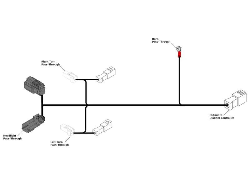 DENALI DialDim™ Zusatzscheinwerfer Kit DL9 Gelbe Linse