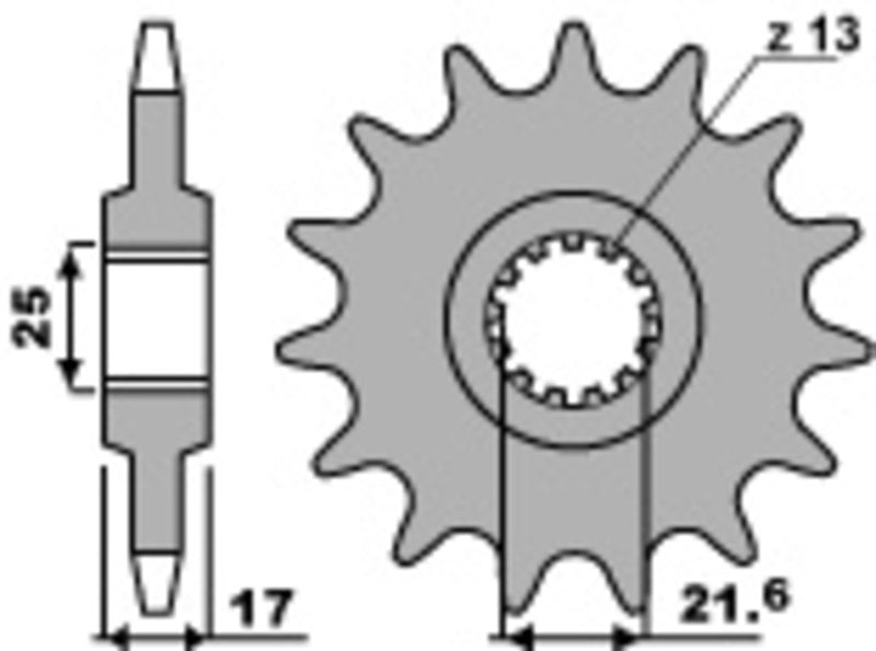 EK/PBR Kettenkit 520 MVXZ2 - 17/41-114 - Kettenrad Standard Stahl