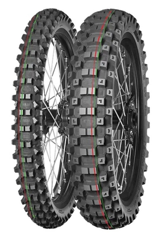 Reifen MITAS TERRA FORCE-MX MH 110/90-19 NHS 62M TT MEDIUM TO HARD RED GREEN
