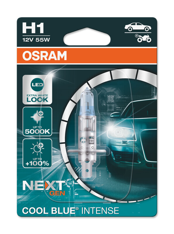 OSRAM Glühlampe Cool Blue Intense CBI  H1 12V / 55W x1