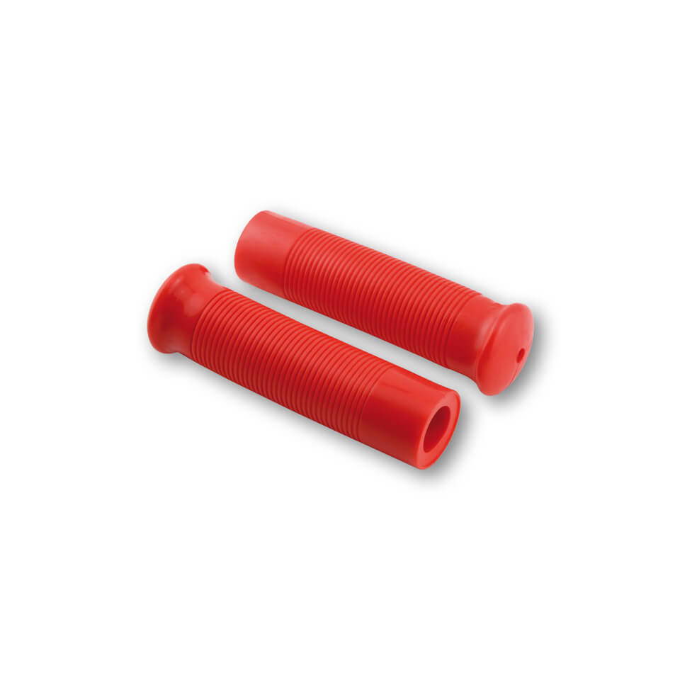 - Kein Hersteller - Lenkergriffe Custom Retrostyle für 7/8 Zoll Lenker (22mm) in rot