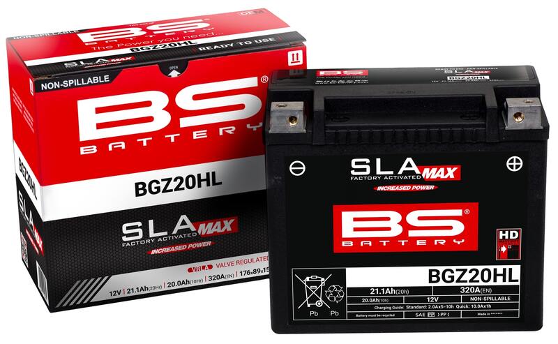 BATTERY SLA Wartungsfreie Batterie Werkseitig aktiviert - BGZ20HL